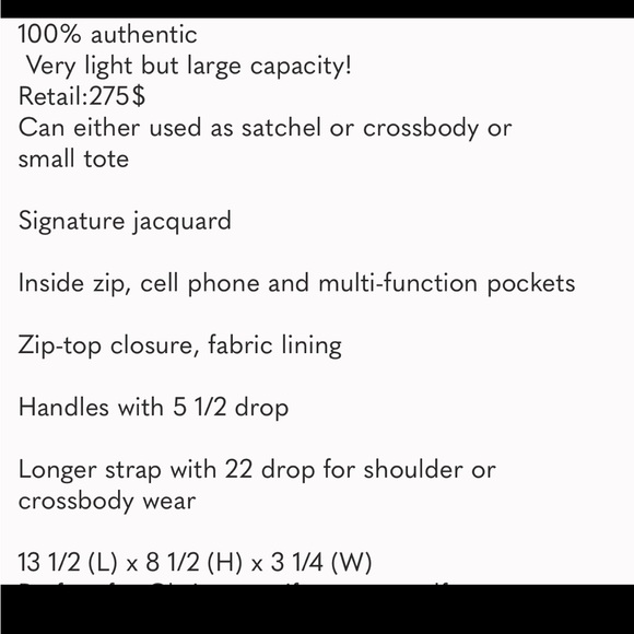 Coach Signature Mixed Leather Satchel/ crossbody / tote bag Brown - Picture 11 of 13